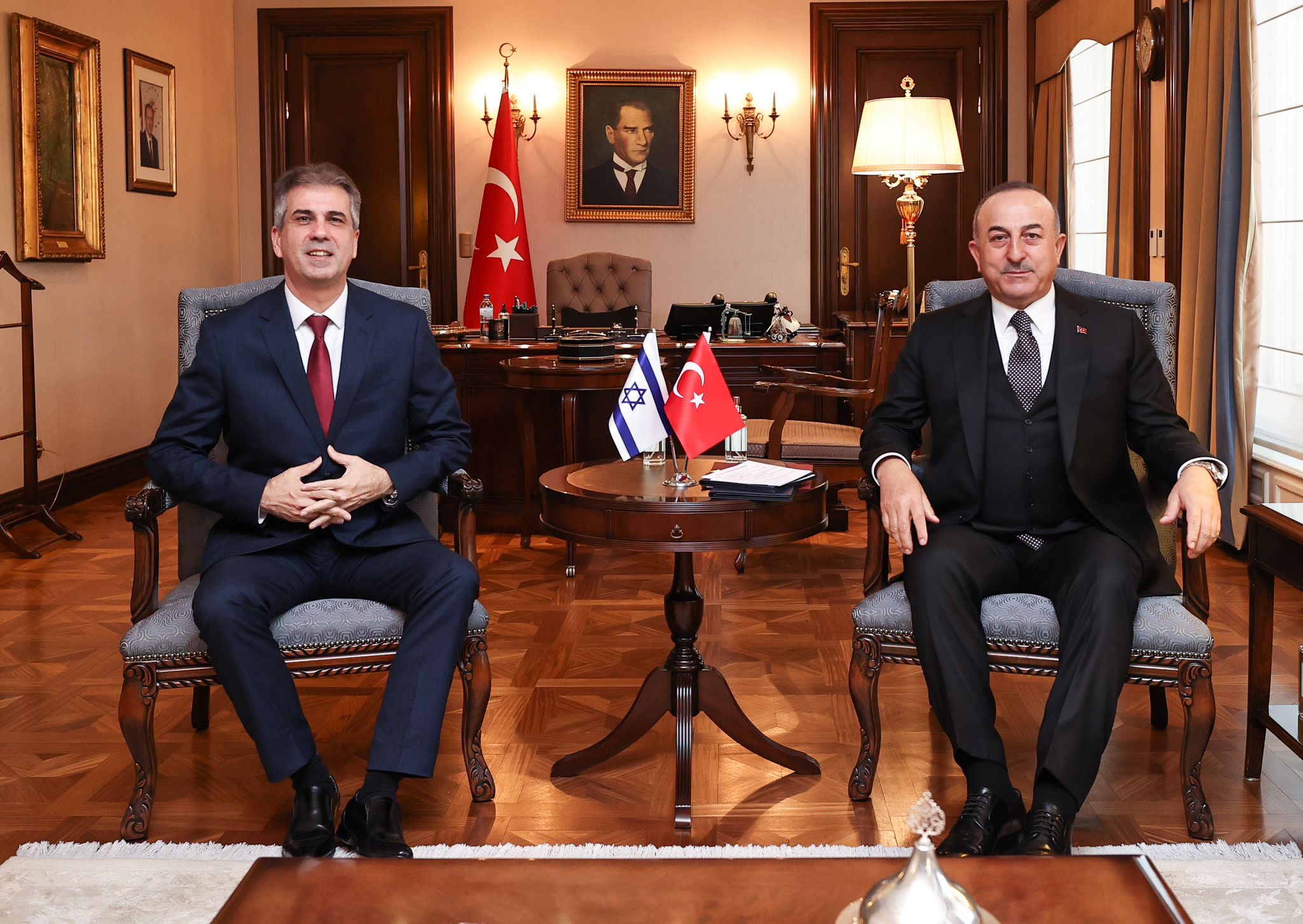 Außenminister Cohen und Außenminister Çavuşoğlu